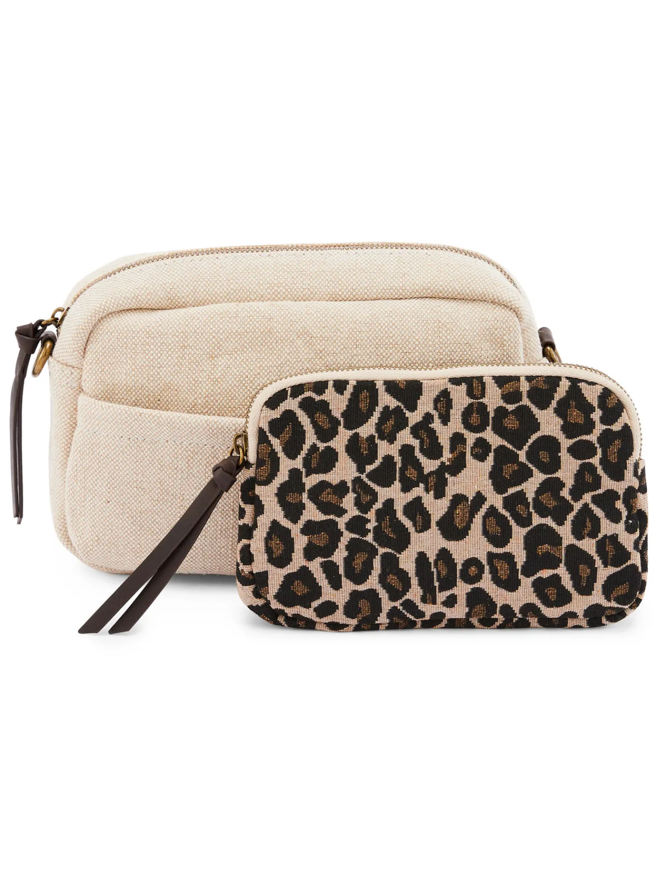 Outlet Sac-pochette effet toile de jute Femme Accessoires Et Bijoux