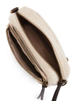 Outlet Sac-pochette effet toile de jute Femme Accessoires Et Bijoux