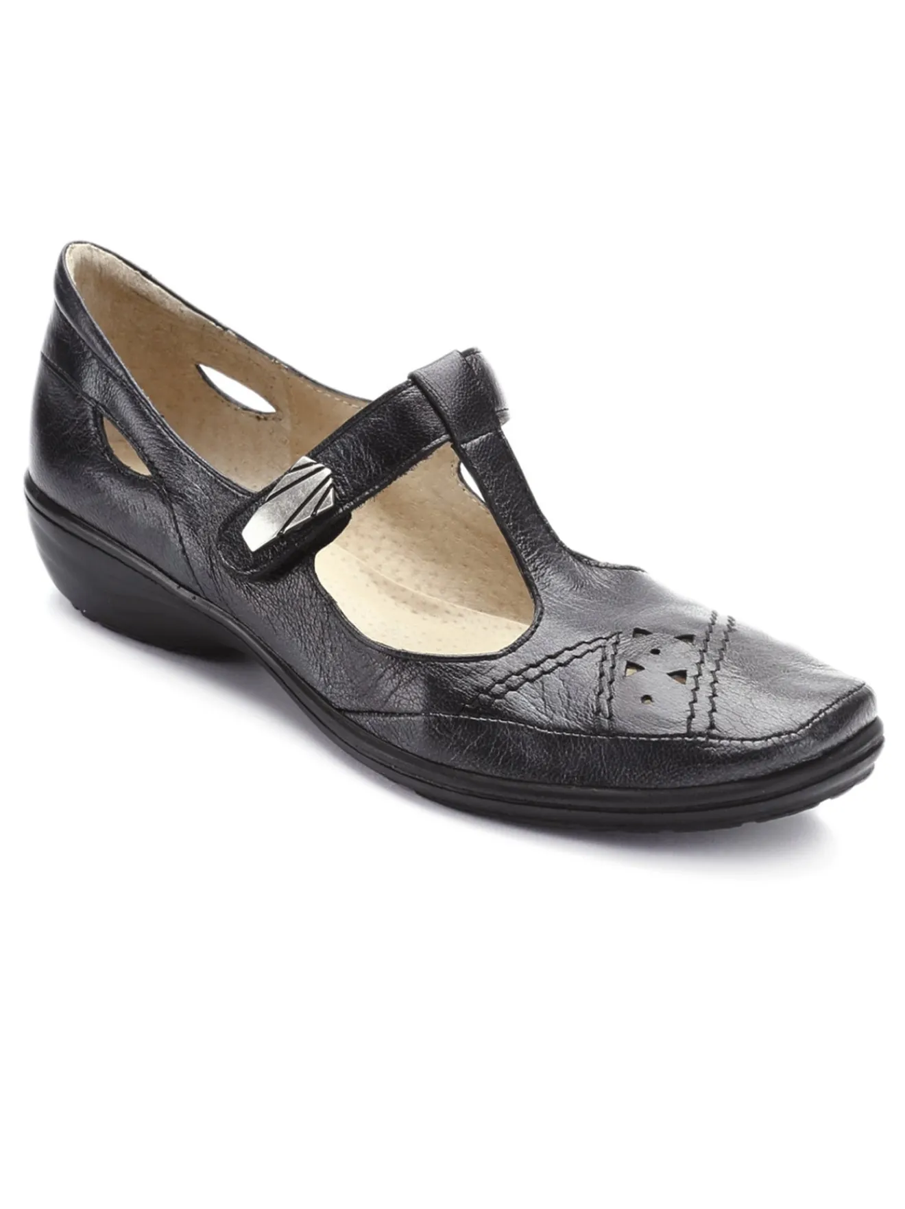 Online Salomés cuir avec bijou fantaisie Femme Salomés