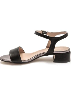 Clearance Sandales à bride en cuir Femme Sandales