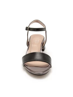 Clearance Sandales à bride en cuir Femme Sandales