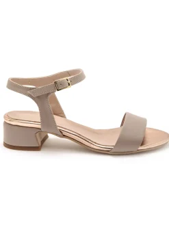 New Sandales à bride en cuir Femme Sandales