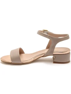 New Sandales à bride en cuir Femme Sandales