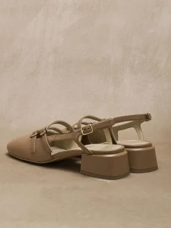 Sandales à brides cuir verni Femme Sandales