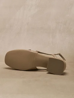 Sandales à brides cuir verni Femme Sandales