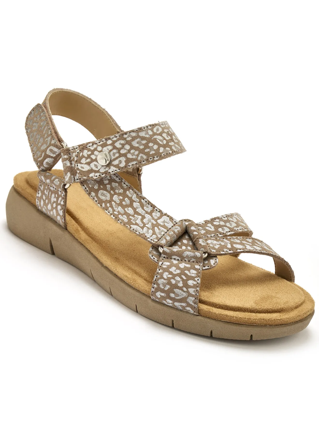 Online Sandales à double patte scratch Femme Sandales