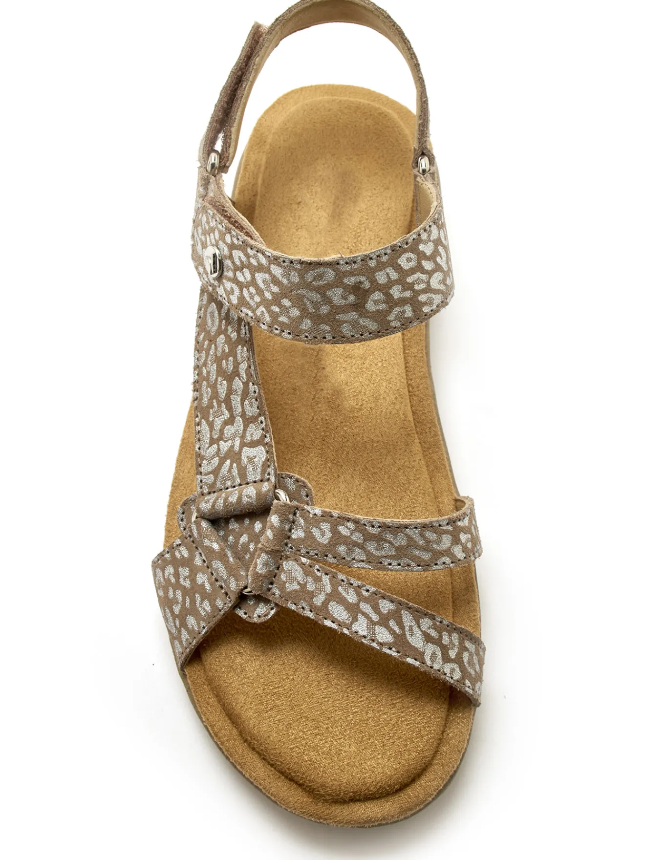 Online Sandales à double patte scratch Femme Sandales