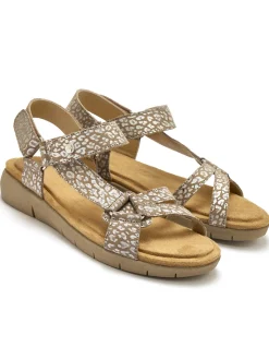 Online Sandales à double patte scratch Femme Sandales