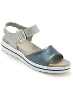 Clearance Sandales à patte scratch sous boucle Femme Sandales