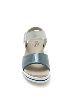 Clearance Sandales à patte scratch sous boucle Femme Sandales