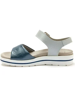 Clearance Sandales à patte scratch sous boucle Femme Sandales