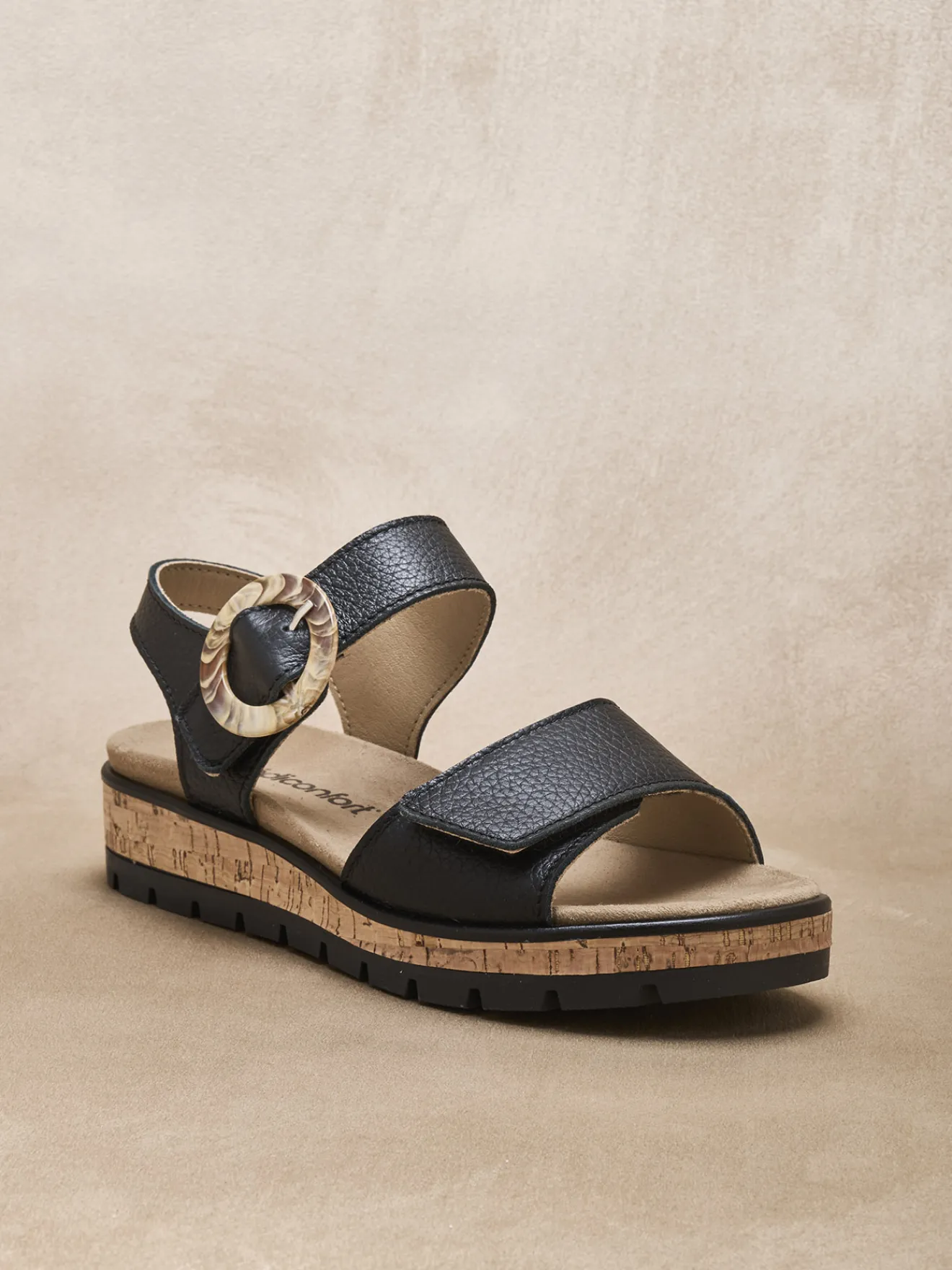 Sandales à scrachs aérosemelle amovible Femme Sandales