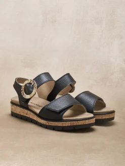 Sandales à scrachs aérosemelle amovible Femme Sandales