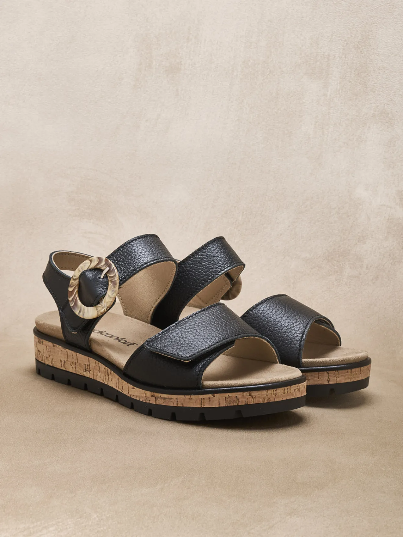 Sandales à scrachs aérosemelle amovible Femme Sandales