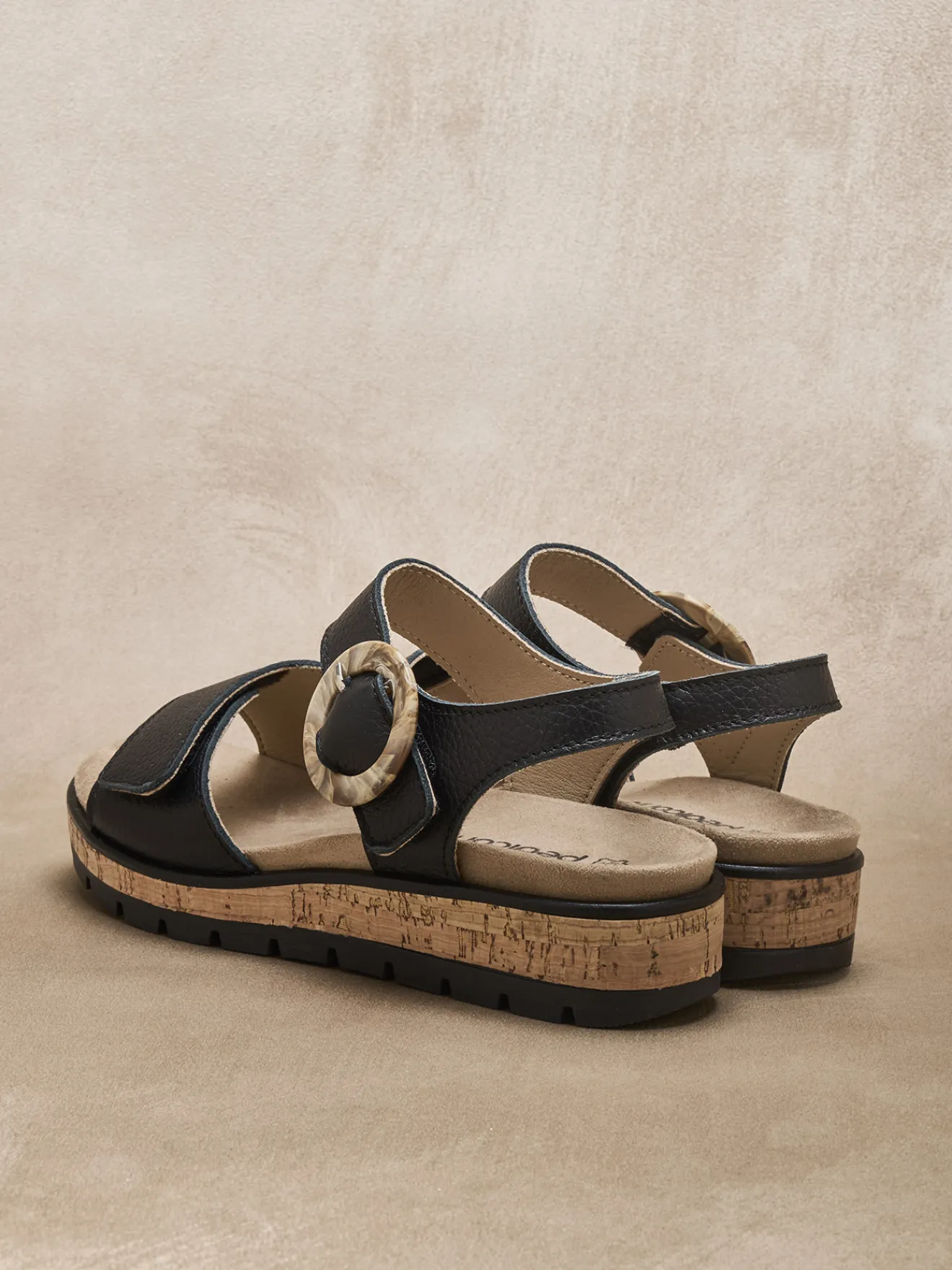 Sandales à scrachs aérosemelle amovible Femme Sandales