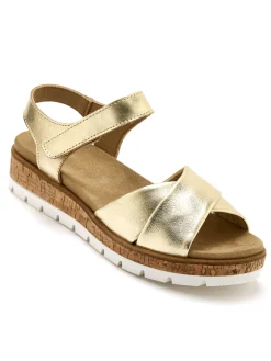 Discount Sandales à scratch aérosemelle amovible Femme Sandales