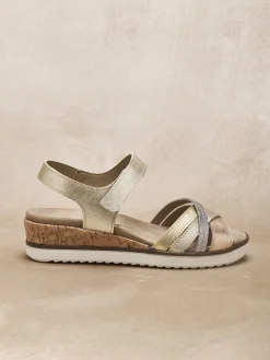 Clearance Sandales à scratch aérosemelle amovible Femme Sandales