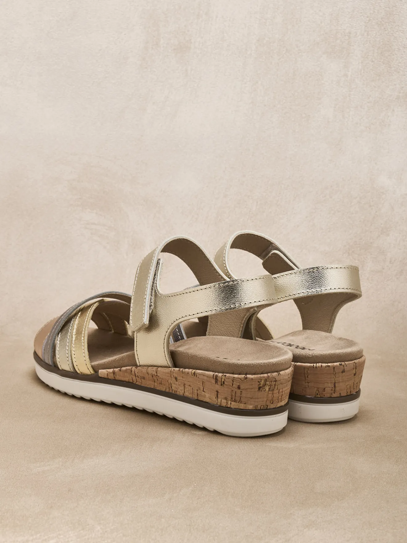 Clearance Sandales à scratch aérosemelle amovible Femme Sandales