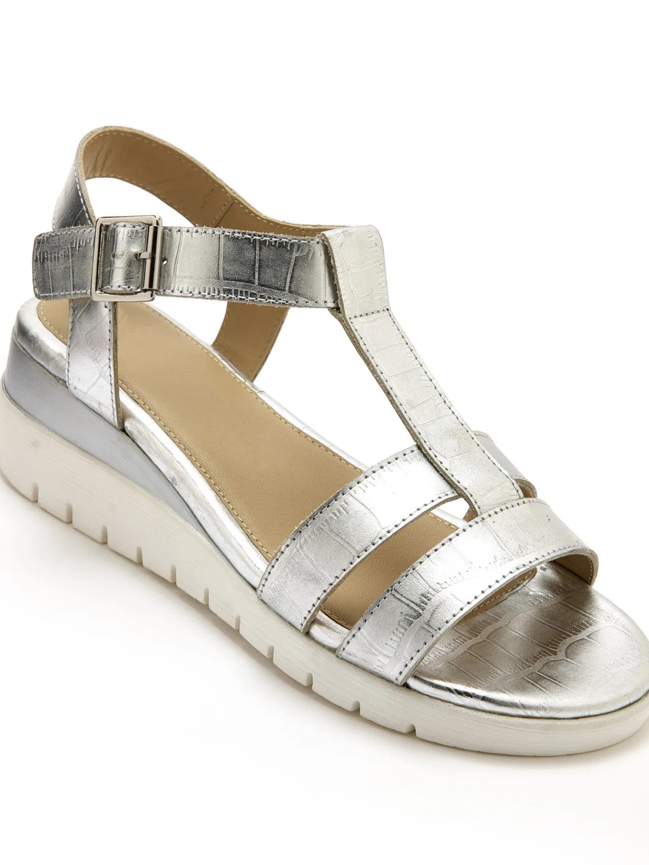 Outlet Sandales à scratch sous boucle Femme Sandales