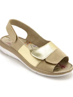 Clearance Sandales à scratchs tout ultra larges Femme Sandales