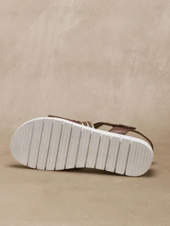 Sale Sandales brides croisées à scratch Femme Sandales