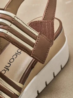 Sale Sandales brides croisées à scratch Femme Sandales