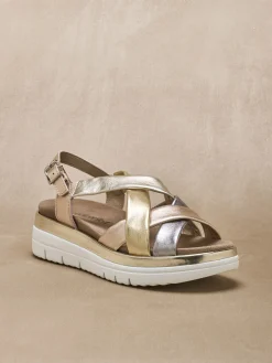 Clearance Sandales compensées semelle amovible Femme Sandales