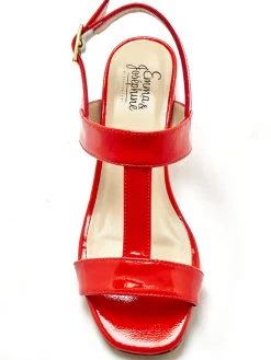 Clearance Sandales cuir à talon Femme Sandales