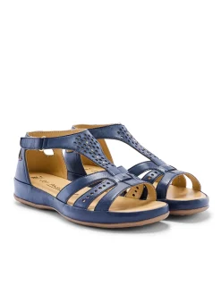 Hot Sandales cuir ajouré Femme Sandales