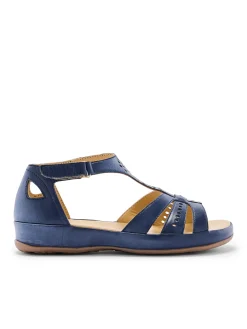 Hot Sandales cuir ajouré Femme Sandales