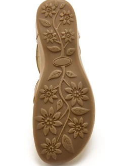 Clearance Sandales cuir ajouré Femme Sandales