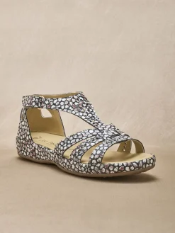 Discount Sandales cuir ajouré Femme Sandales