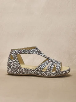 Discount Sandales cuir ajouré Femme Sandales