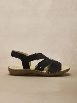 Best Sandales cuir élastiquées Femme Sandales