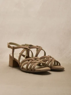 Online Sandales cuir velours Femme Sandales