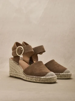 Online Sandales cuir velours Femme Sandales