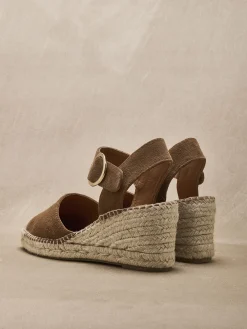 Online Sandales cuir velours Femme Sandales