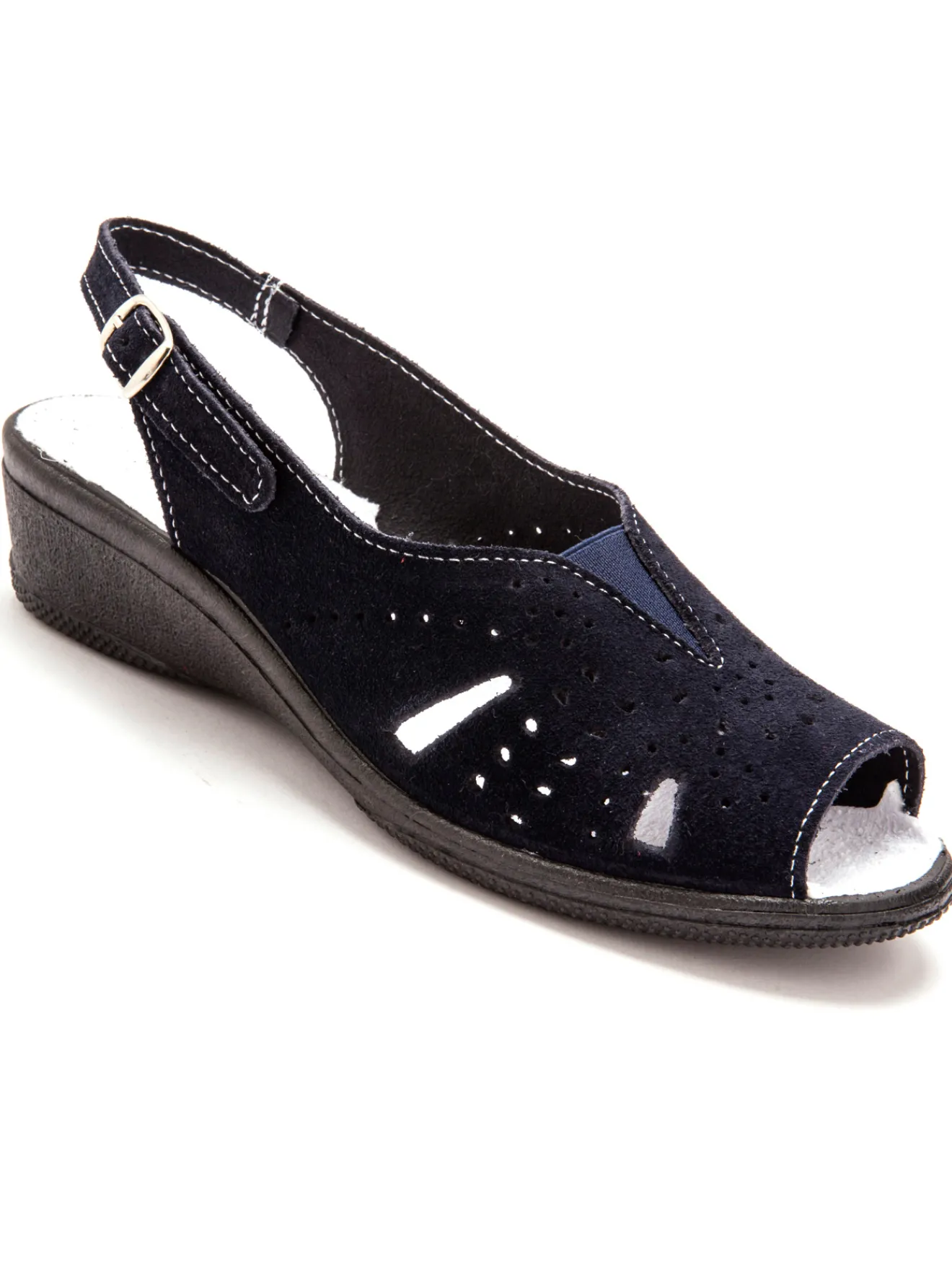 Best Sandales cuir velours grande largeur Femme Sandales