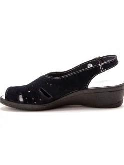 Best Sandales cuir velours grande largeur Femme Sandales