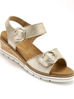 Discount Sandales double scratch semelle amovible Femme Sandales