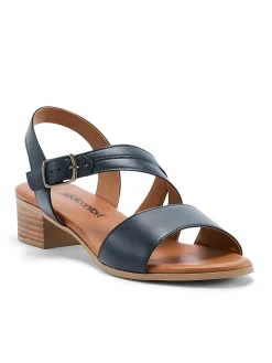 New Sandales en cuir à aérosemelle Femme Sandales