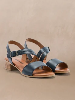 New Sandales en cuir à aérosemelle Femme Sandales