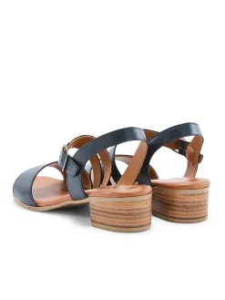 New Sandales en cuir à aérosemelle Femme Sandales