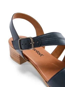 New Sandales en cuir à aérosemelle Femme Sandales