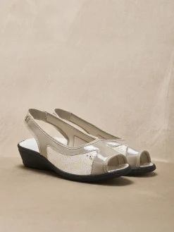 Sandales extensibles élastique arrière Femme Sandales