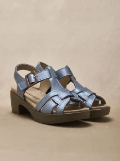 Sandales hautes scratch boucle fantaisie Femme Sandales