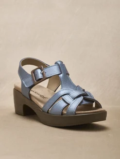 Sandales hautes scratch boucle fantaisie Femme Sandales