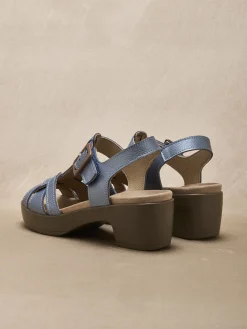 Sandales hautes scratch boucle fantaisie Femme Sandales