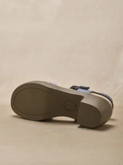 Sandales hautes scratch boucle fantaisie Femme Sandales