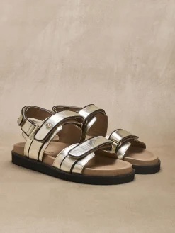 Hot Sandales ouverture totale par scratchs Femme Sandales